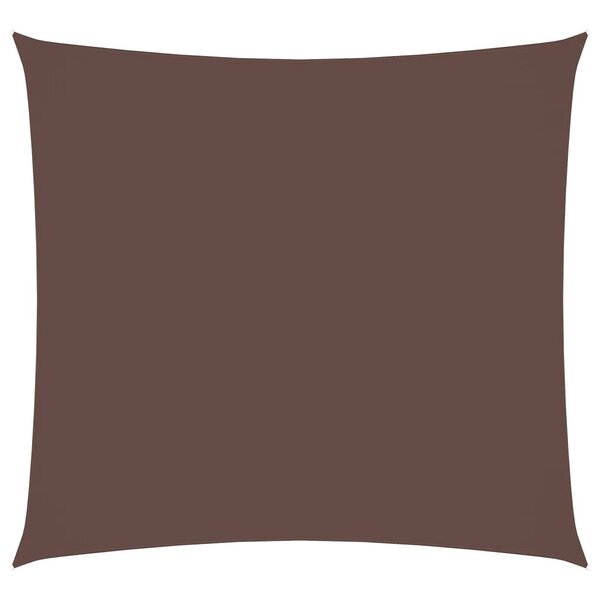 vidaXL Voile de parasol tissu oxford carré 3x3 m marron