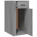 vidaXL Armoire de bureau Sonoma gris 40x49x75 cm Bois d'ingénierie