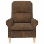vidaXL fauteuil Marron 76 x 94 x 102 cm Faux cuir