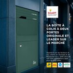 Boîte à colis Large Vert 2 portes Acier galvanisé SMART PARCEL BOX™
