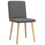 vidaXL Chaises à manger lot de 2 gris foncé tissu