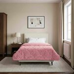 vidaXL Duvet d'été simple Matelassé Rose 155 x 220 cm