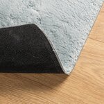 vidaXL Tapis HUARTE à poils courts doux et lavable bleu 80x150 cm