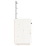 vidaXL Coiffeuse avec LED Blanc 95x50x133 5 cm Bois de pin massif