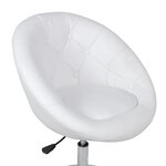 vidaXL Tabourets de bar lot de 2 blanc similicuir