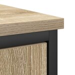 vidaXL Ensemble de meubles de salle de bain 3 pièces en bois d'ingénierie chêne