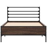 vidaXL Cadre de lit sans matelas chêne marron 90x200 cm