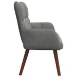 vidaXL Sofa 2 places Gris foncé 115 x 61 x 87 cm Velours (V)