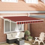 vidaXL Store rétractable manuel orange et marron 350x250 cm
