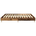 vidaXL Cadre de lit sans matelas vieux bois 160x200 cm bois ingénierie