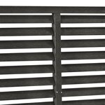 vidaXL Clôture à persiennes WPC 180x180 cm gris foncé