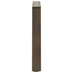 vidaXL Pieds de table basse en forme de V  2 pièces  acier naturel  60 x (42-43 3) cm