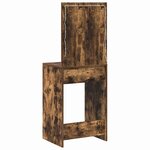 vidaXL Table de Toilette Chêne fumé 50 x 41 x 135 cm Bois d'ingénierie