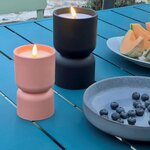 Lampe de table d'extérieur Lovere - Forme bougie 3 W - Noir