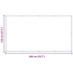 vidaXL Écran de balcon Jaune 120 x 200 cm Tissu Oxford