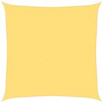 vidaXL Voile d'ombrage 160 g/m² Beige 7x7 m PEHD