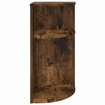 vidaXL Table d'appoint Chêne fumé 29 6 x 29 6 x 60 cm