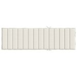 vidaXL Coussin de chaise longue crème mélangé 200x70x4 cm tissu