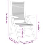 vidaXL Ensemble à manger de jardin 7Pièces beige polypropylène et bois