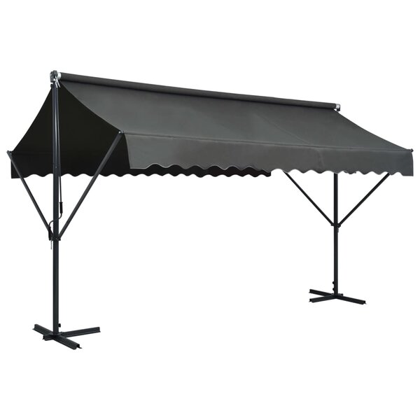 vidaXL Auvent sur pied 400 x 300 cm Anthracite