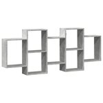 vidaXL Étagère murale gris béton 159x18x65 cm bois d'ingénierie