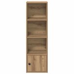 vidaXL Bibliothèque chêne artisanal 31x24x102 cm bois d'ingénierie