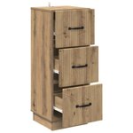 vidaXL Armoire à tiroirs Chêne artisanal 33 x 34 5 x 87 cm