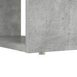 vidaXL Bureau Gris béton 113 x 54 x 120 cm Bois d'ingénierie