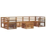 vidaXL Ensemble de canapés d'extérieur 8 pc Naturel
