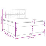 vidaXL Sommier à lattes de lit avec matelas Marron foncé 200x200 cm