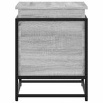 vidaXL Boîte de rangement avec couvercle sonoma gris bois d'ingénierie