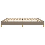 vidaXL Cadre de lit sans matelas taupe 200x200 cm tissu