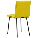 vidaXL Chaises à manger lot de 4 jaune velours