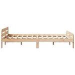 vidaXL Cadre de lit sans matelas 120x190 cm bois de pin massif