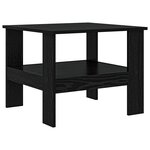 vidaXL Table basse Chêne noir 57 x 55 x 45 cm Bois d'ingénierie