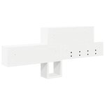 vidaXL Porte-manteau mural Blanc 100 x 12 x 43 5 cm Bois d'ingénierie