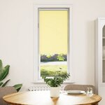 vidaXL Store enrouleur occultant jaune largeur du tissu 50 7 cm