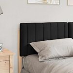 vidaXL Tête de lit capitonnée Marron et Noir 160 cm Pin massif
