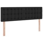 vidaXL Lit avec rangement et matelas avec matelas Noir 140 x 190 cm