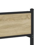vidaXL Cadre de lit en métal sans matelas chêne sonoma 80x200 cm