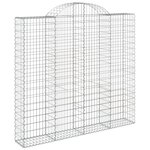 vidaXL Paniers à gabions arqués 6 Pièces 200x50x180/200 cm Fer galvanisé