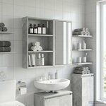 vidaXL Armoire murale de salle de bain Gris Béton 40 x 10 x 60 5 cm