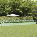 vidaXL Jardinière Vert pastel 480 x 50 x 45 cm Acier galvanisé