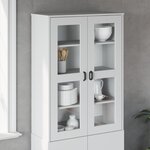 vidaXL Dessus pour buffet VIKEN blanc bois d'ingénierie