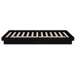 vidaXL Cadre de lit sans matelas noir bois massif