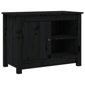 vidaXL Meuble TV Noir 70x36 5x52 cm Bois de pin massif