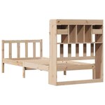 vidaXL Lit bibliothèque sans matelas 90x190 cm bois de pin massif