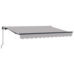 vidaXL Auvent Rétractable Gris clair 250 x 200 cm tissu