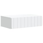 vidaXL Table d'appoint murale Blanc 59 x 34 5 x 17 cm