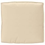 vidaXL Set de coussins de palette 2 Pièces Beige 80 x 80 x 12 cm